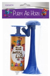 Picture of Purim Air Horn Assorted Colors Single Piece 13.8"